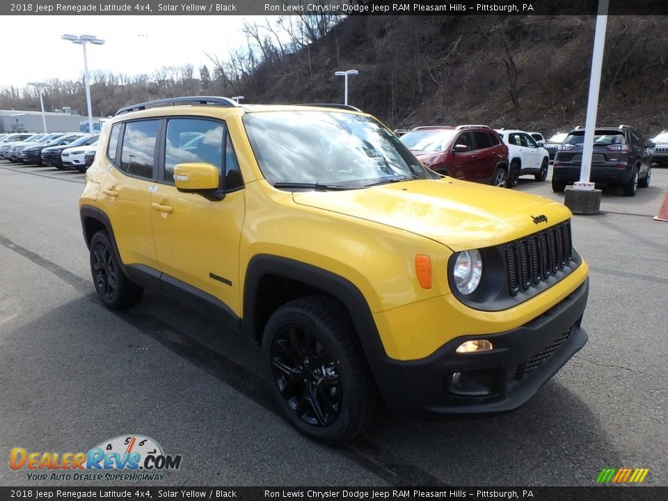 2018 Jeep Renegade Latitude 4x4 Solar Yellow / Black Photo #7