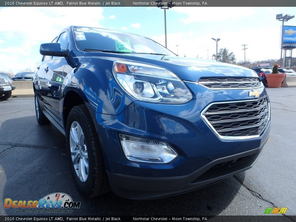 2016 Chevrolet Equinox LT AWD Patriot Blue Metallic / Jet Black Photo #12