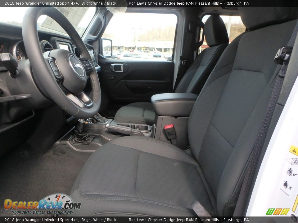 2018 Jeep Wrangler Unlimited Sport 4x4 Bright White / Black Photo #10