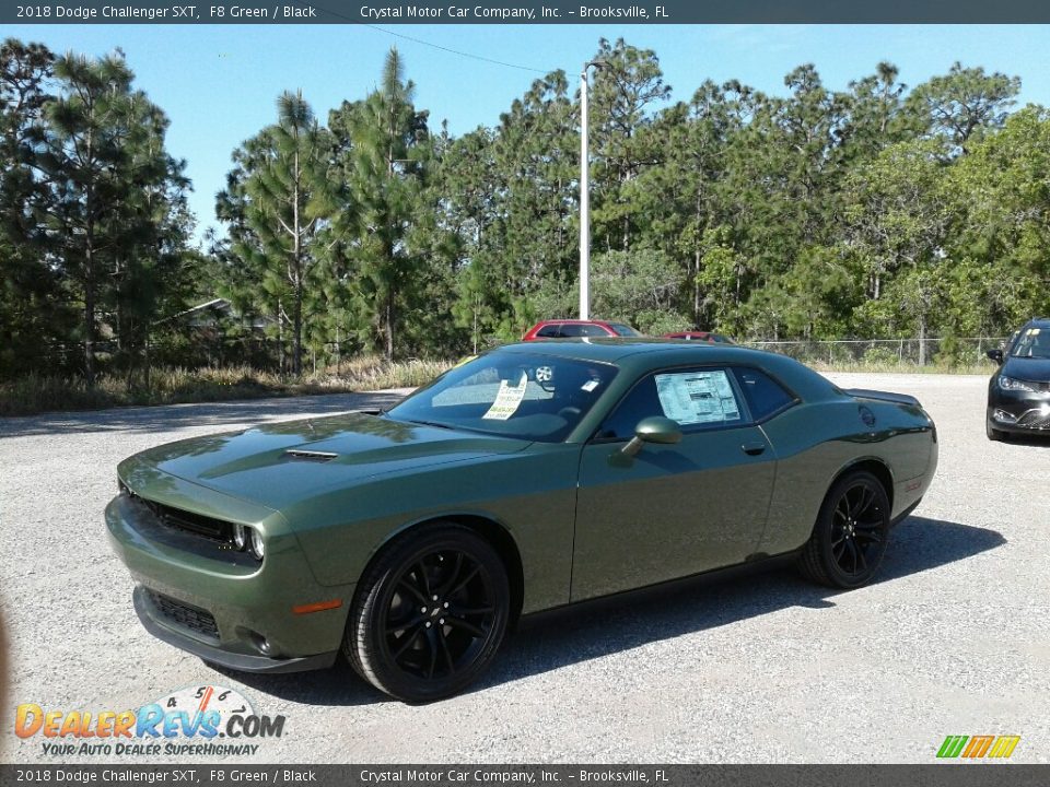 2018 Dodge Challenger SXT F8 Green / Black Photo #1