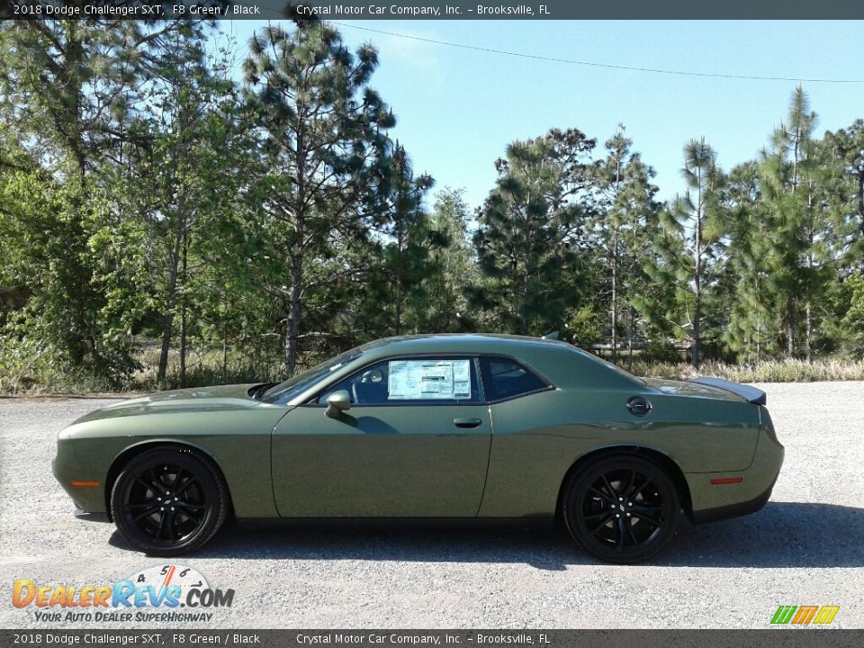 2018 Dodge Challenger SXT F8 Green / Black Photo #2