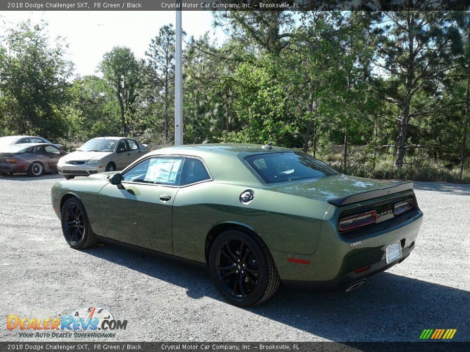 2018 Dodge Challenger SXT F8 Green / Black Photo #3