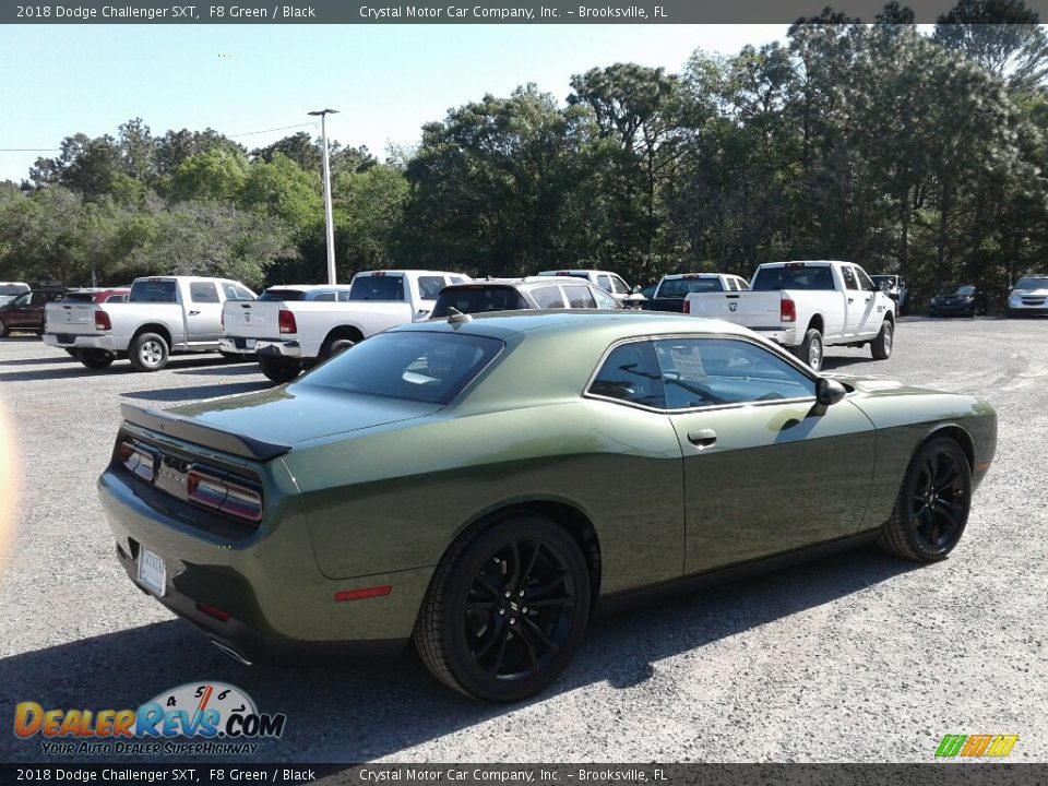 2018 Dodge Challenger SXT F8 Green / Black Photo #5