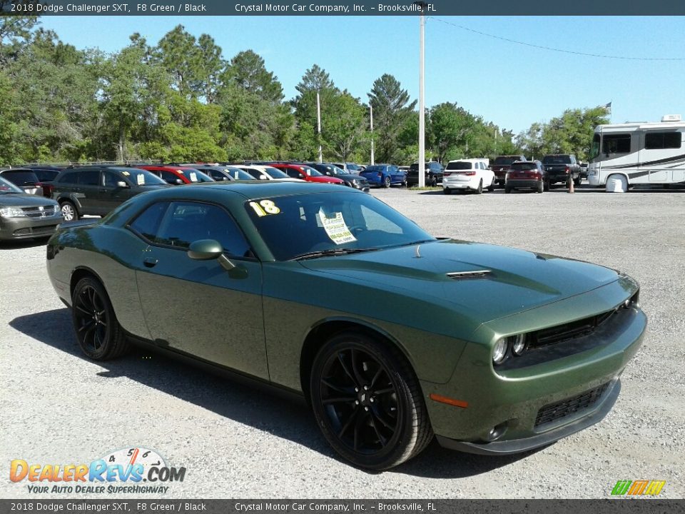2018 Dodge Challenger SXT F8 Green / Black Photo #7