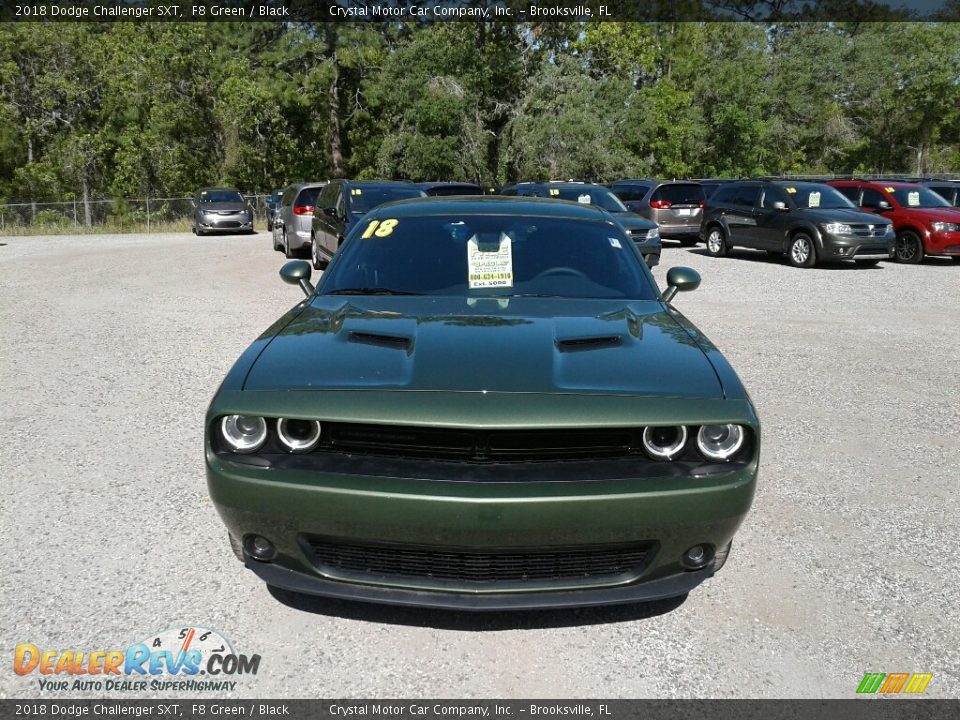 2018 Dodge Challenger SXT F8 Green / Black Photo #8