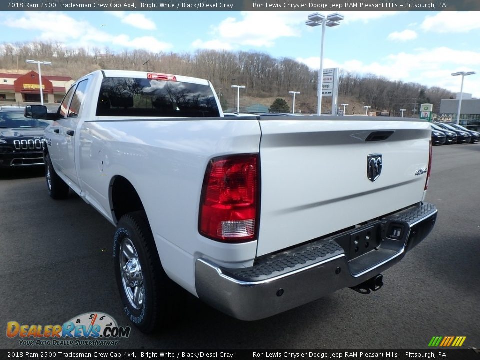 2018 Ram 2500 Tradesman Crew Cab 4x4 Bright White / Black/Diesel Gray Photo #3