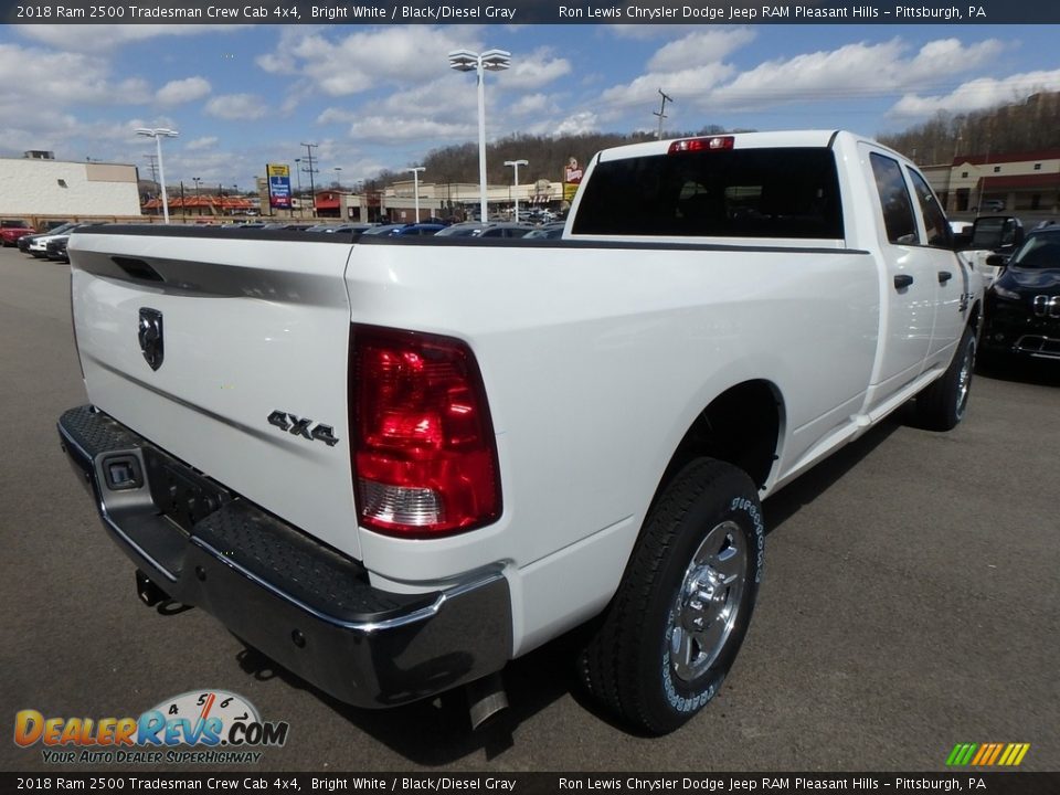 2018 Ram 2500 Tradesman Crew Cab 4x4 Bright White / Black/Diesel Gray Photo #5