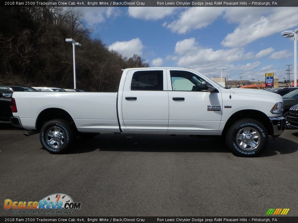2018 Ram 2500 Tradesman Crew Cab 4x4 Bright White / Black/Diesel Gray Photo #6