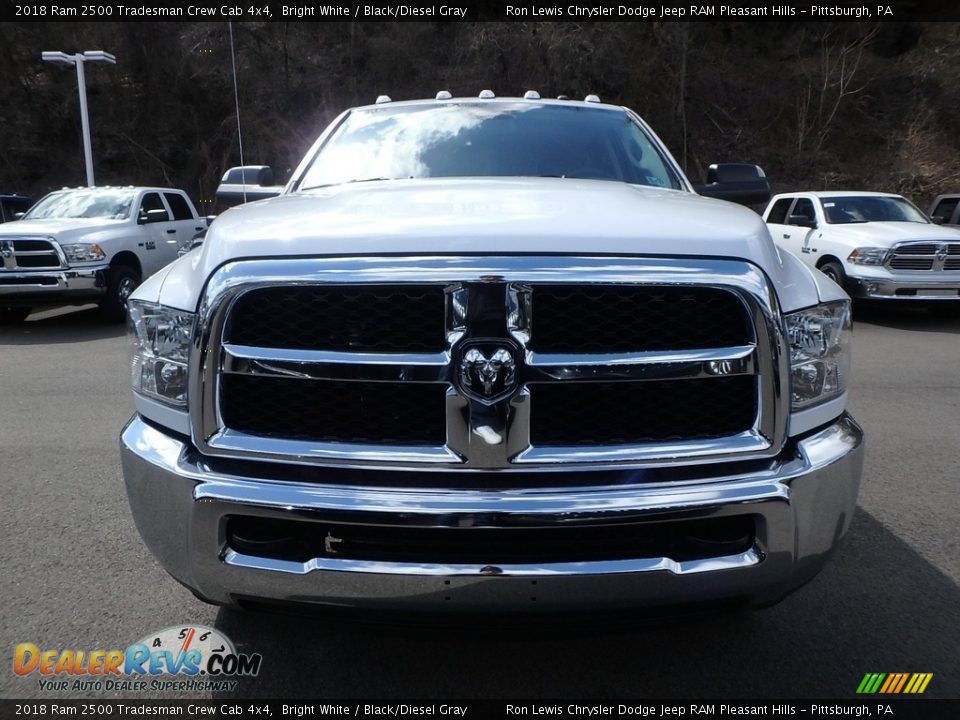 2018 Ram 2500 Tradesman Crew Cab 4x4 Bright White / Black/Diesel Gray Photo #8