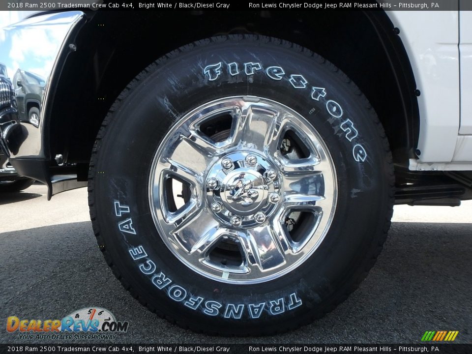 2018 Ram 2500 Tradesman Crew Cab 4x4 Bright White / Black/Diesel Gray Photo #9