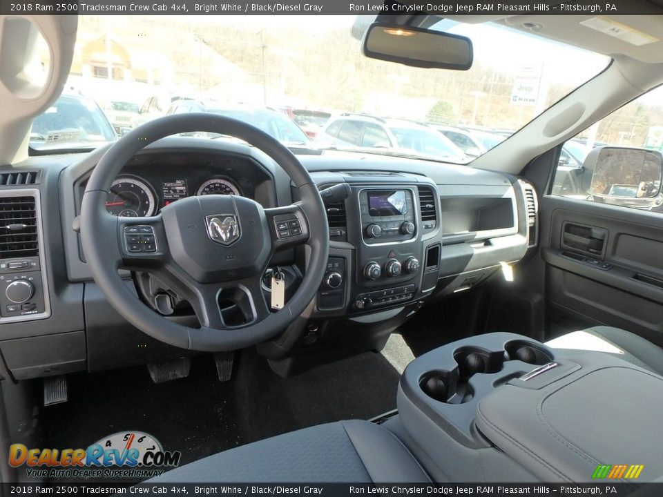 2018 Ram 2500 Tradesman Crew Cab 4x4 Bright White / Black/Diesel Gray Photo #12