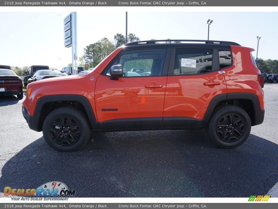 2018 Jeep Renegade Trailhawk 4x4 Omaha Orange / Black Photo #4