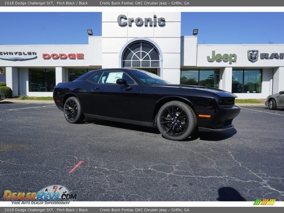 2018 Dodge Challenger SXT Pitch Black / Black Photo #1