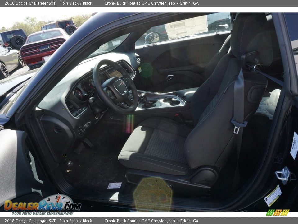 2018 Dodge Challenger SXT Pitch Black / Black Photo #5