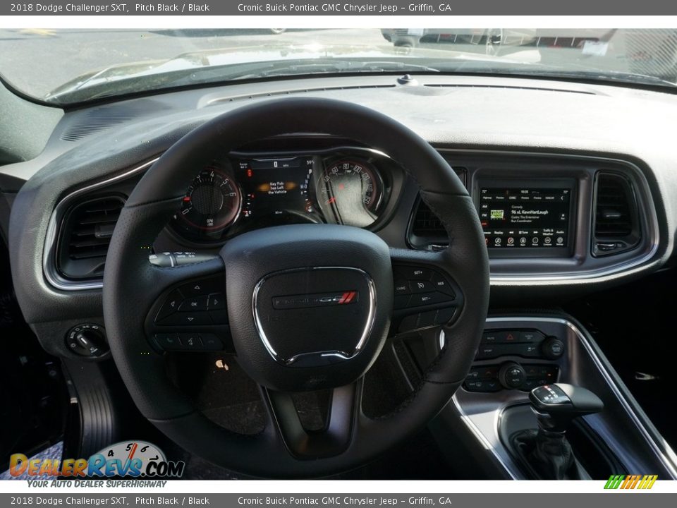 2018 Dodge Challenger SXT Pitch Black / Black Photo #6