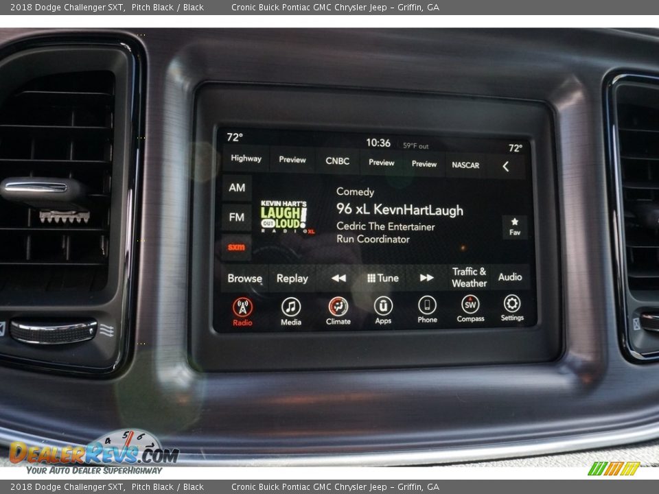 2018 Dodge Challenger SXT Pitch Black / Black Photo #7