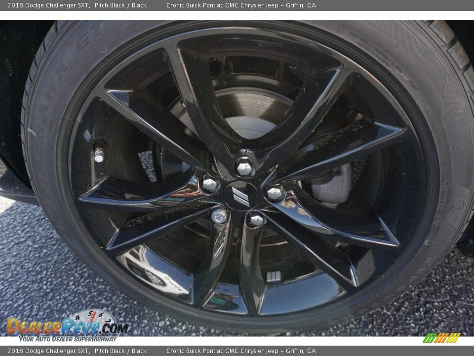 2018 Dodge Challenger SXT Pitch Black / Black Photo #10