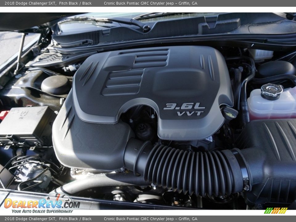 2018 Dodge Challenger SXT Pitch Black / Black Photo #11