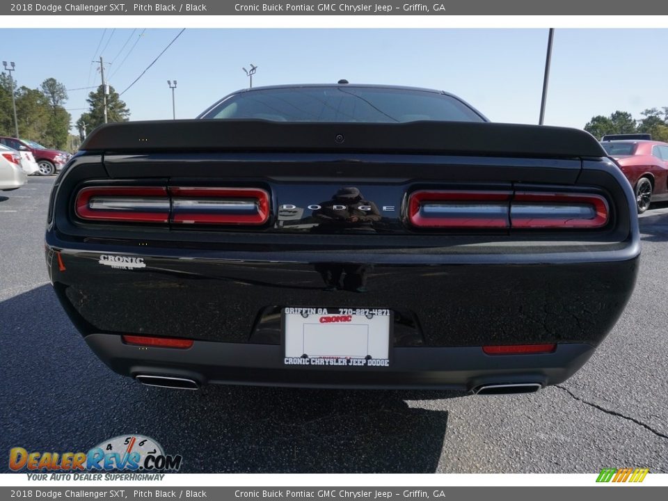 2018 Dodge Challenger SXT Pitch Black / Black Photo #14