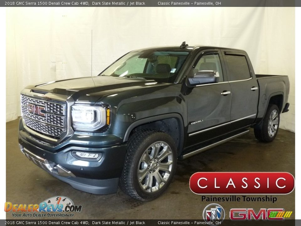 2018 GMC Sierra 1500 Denali Crew Cab 4WD Dark Slate Metallic / Jet Black Photo #1