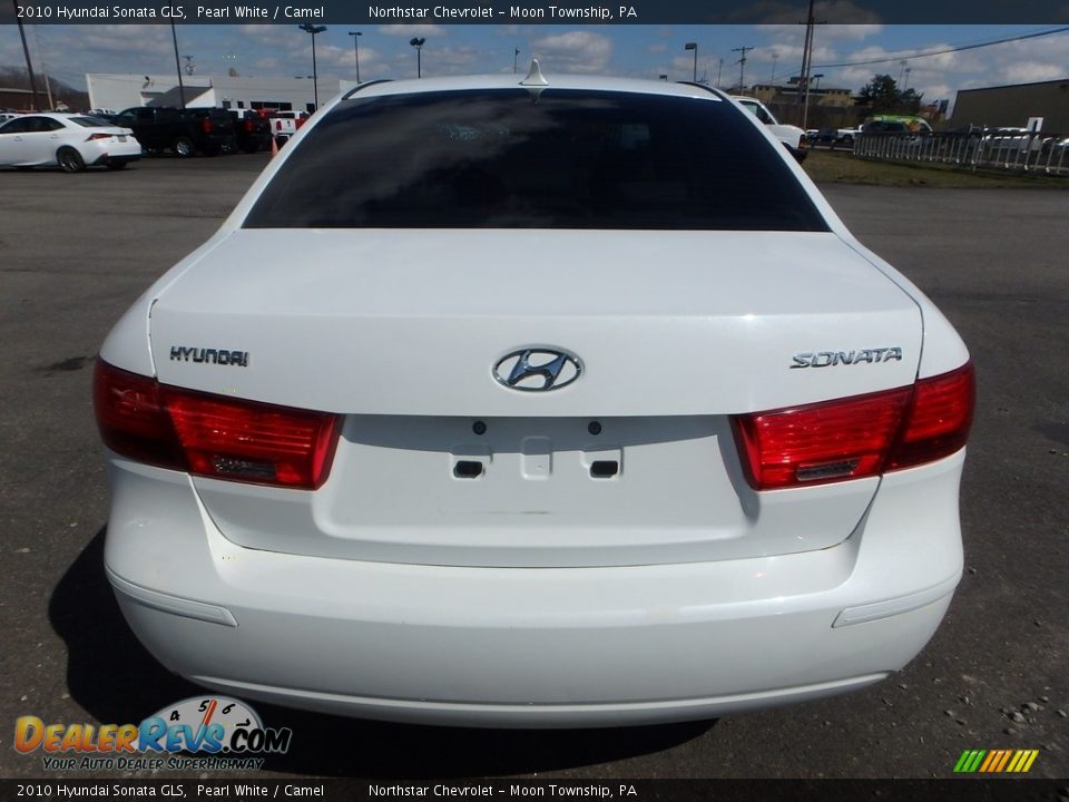 2010 Hyundai Sonata GLS Pearl White / Camel Photo #3