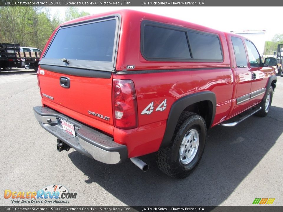2003 Chevrolet Silverado 1500 LT Extended Cab 4x4 Victory Red / Tan Photo #5