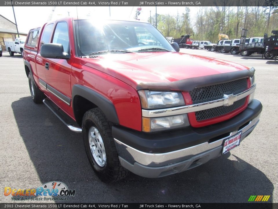 2003 Chevrolet Silverado 1500 LT Extended Cab 4x4 Victory Red / Tan Photo #7