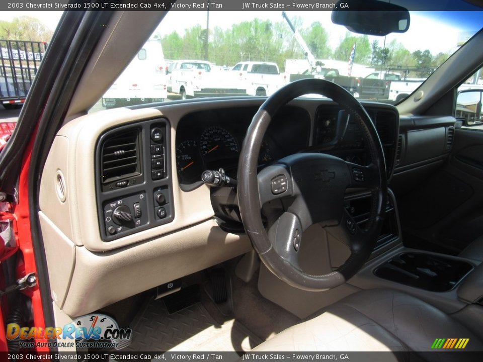 2003 Chevrolet Silverado 1500 LT Extended Cab 4x4 Victory Red / Tan Photo #13