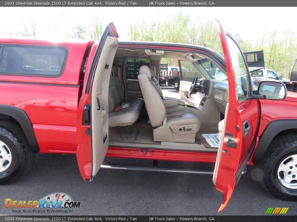 2003 Chevrolet Silverado 1500 LT Extended Cab 4x4 Victory Red / Tan Photo #25