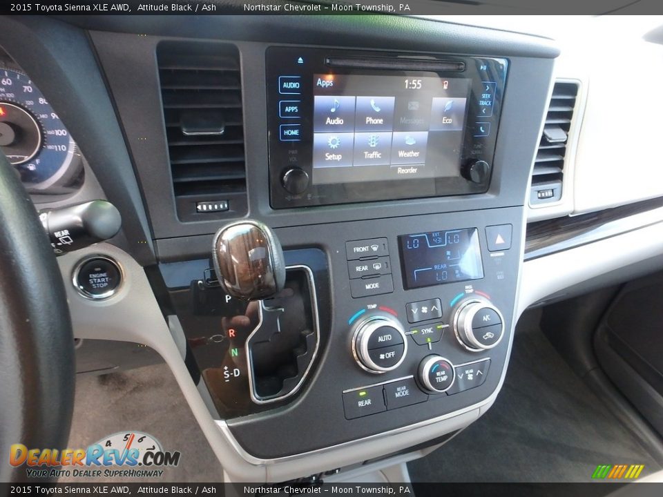 2015 Toyota Sienna XLE AWD Attitude Black / Ash Photo #27