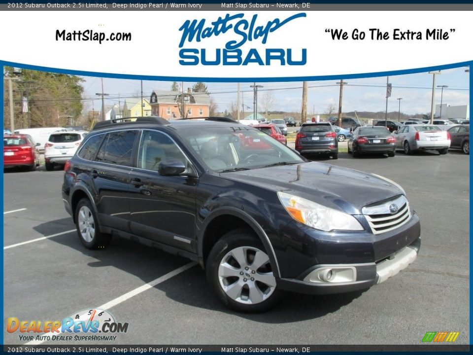 2012 Subaru Outback 2.5i Limited Deep Indigo Pearl / Warm Ivory Photo #1