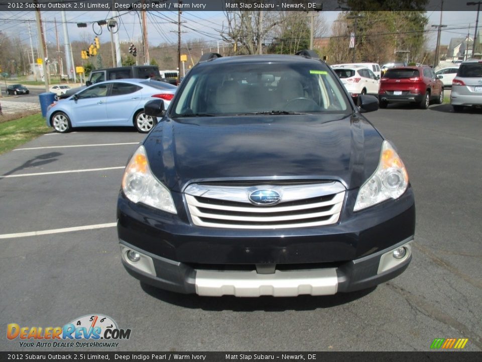 2012 Subaru Outback 2.5i Limited Deep Indigo Pearl / Warm Ivory Photo #3