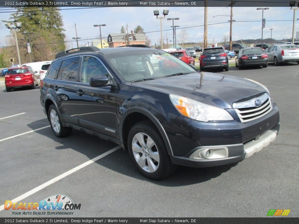 2012 Subaru Outback 2.5i Limited Deep Indigo Pearl / Warm Ivory Photo #4