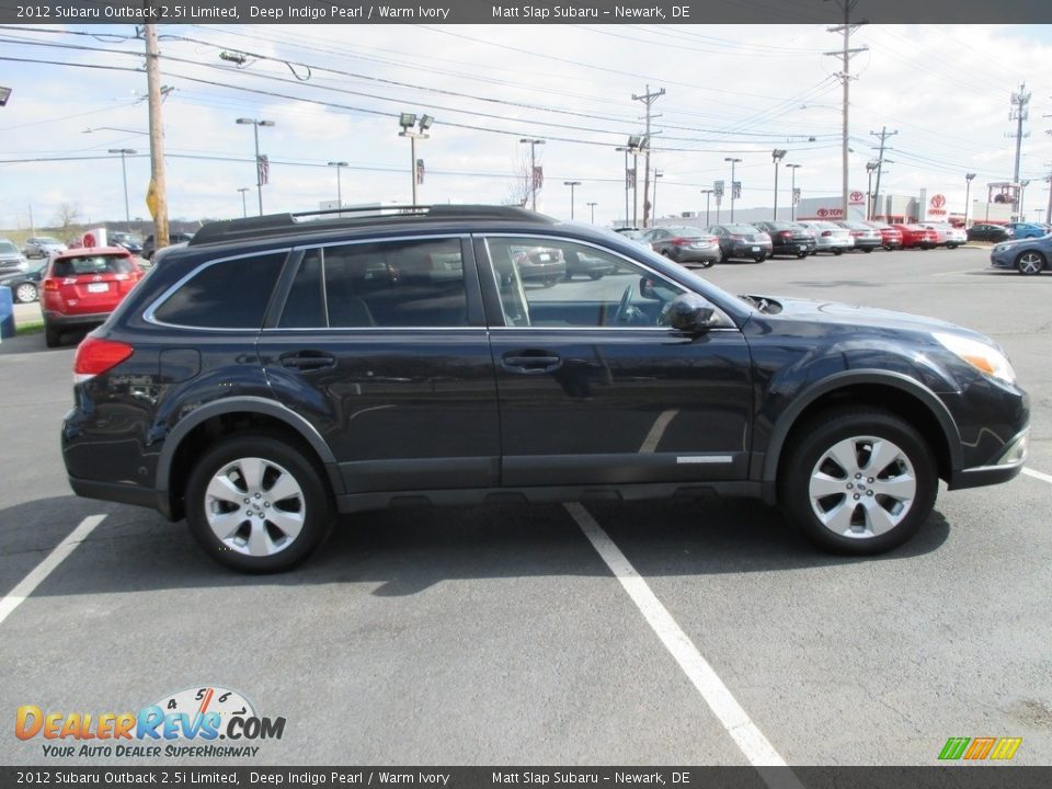 2012 Subaru Outback 2.5i Limited Deep Indigo Pearl / Warm Ivory Photo #5