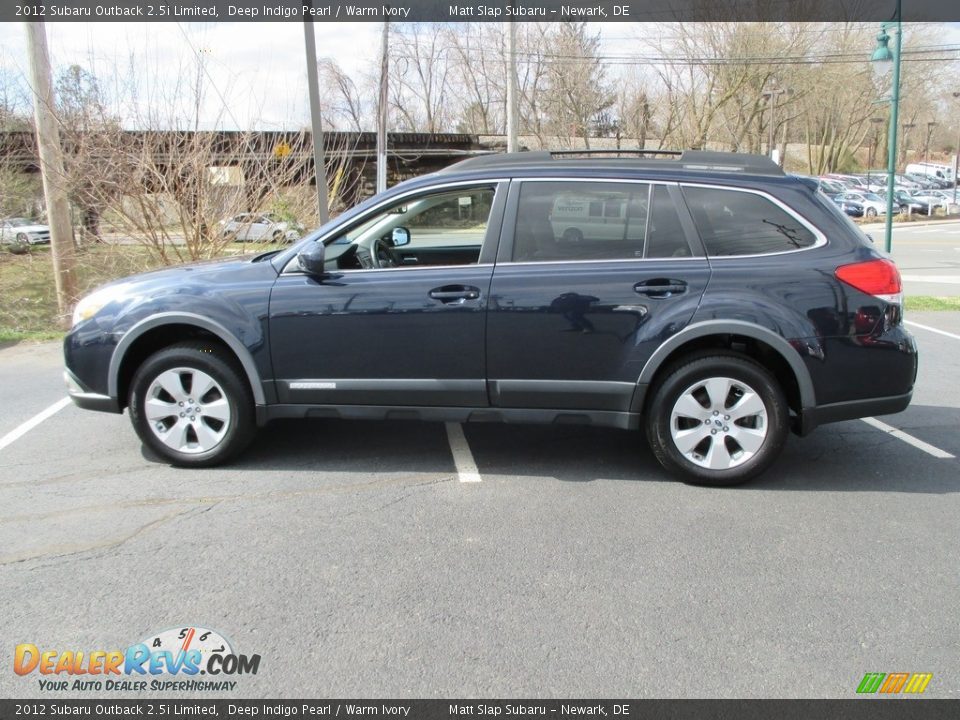 2012 Subaru Outback 2.5i Limited Deep Indigo Pearl / Warm Ivory Photo #9