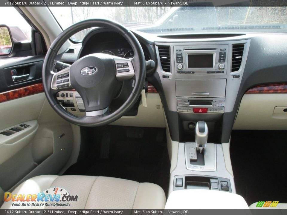 2012 Subaru Outback 2.5i Limited Deep Indigo Pearl / Warm Ivory Photo #10