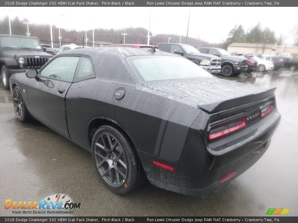 2018 Dodge Challenger 392 HEMI Scat Pack Shaker Pitch Black / Black Photo #3