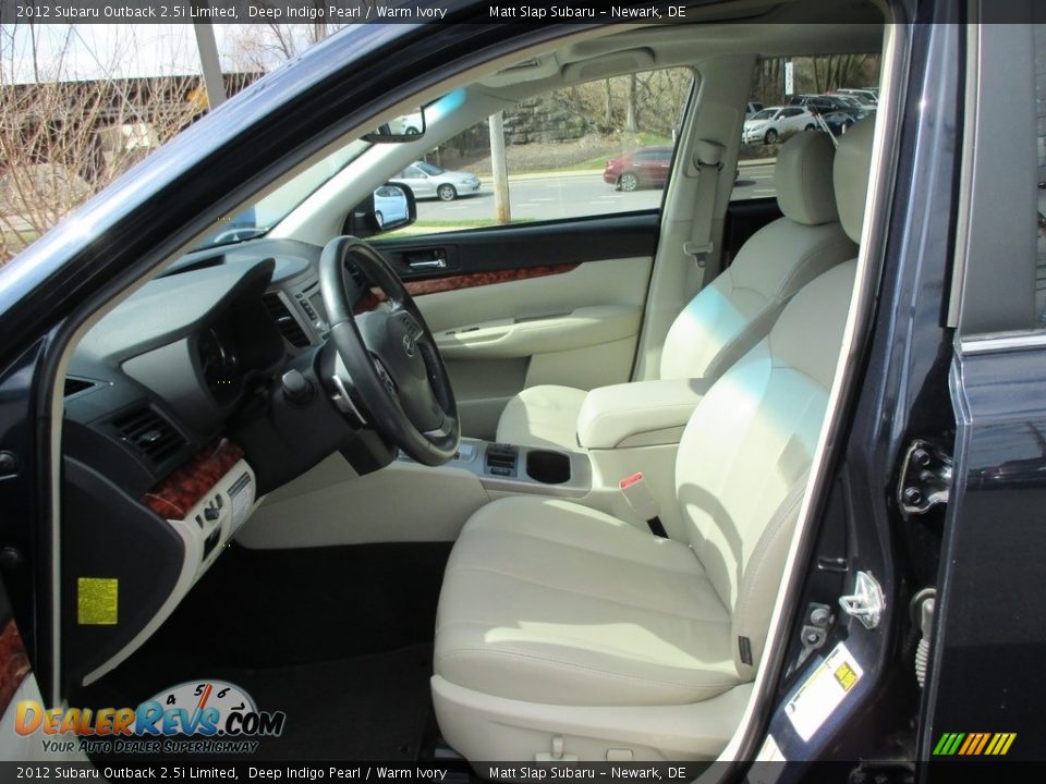 2012 Subaru Outback 2.5i Limited Deep Indigo Pearl / Warm Ivory Photo #13