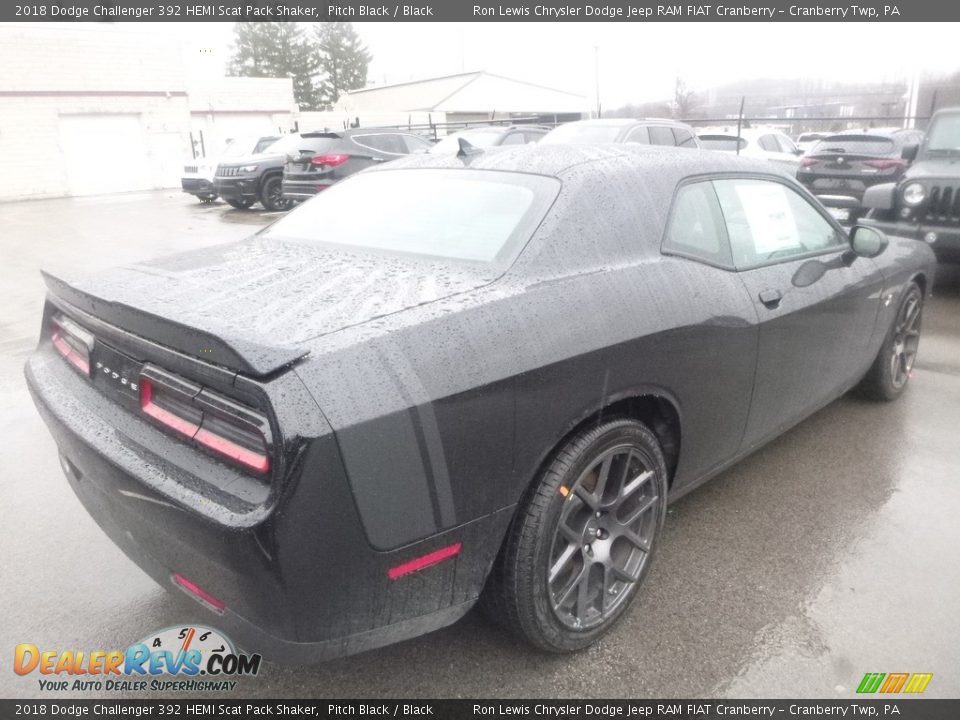 2018 Dodge Challenger 392 HEMI Scat Pack Shaker Pitch Black / Black Photo #5