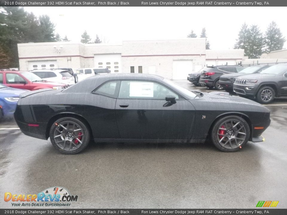 2018 Dodge Challenger 392 HEMI Scat Pack Shaker Pitch Black / Black Photo #6