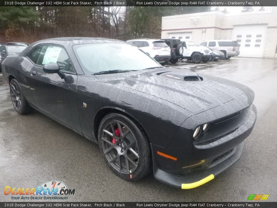 2018 Dodge Challenger 392 HEMI Scat Pack Shaker Pitch Black / Black Photo #7