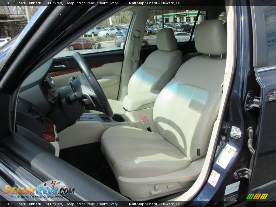 2012 Subaru Outback 2.5i Limited Deep Indigo Pearl / Warm Ivory Photo #16