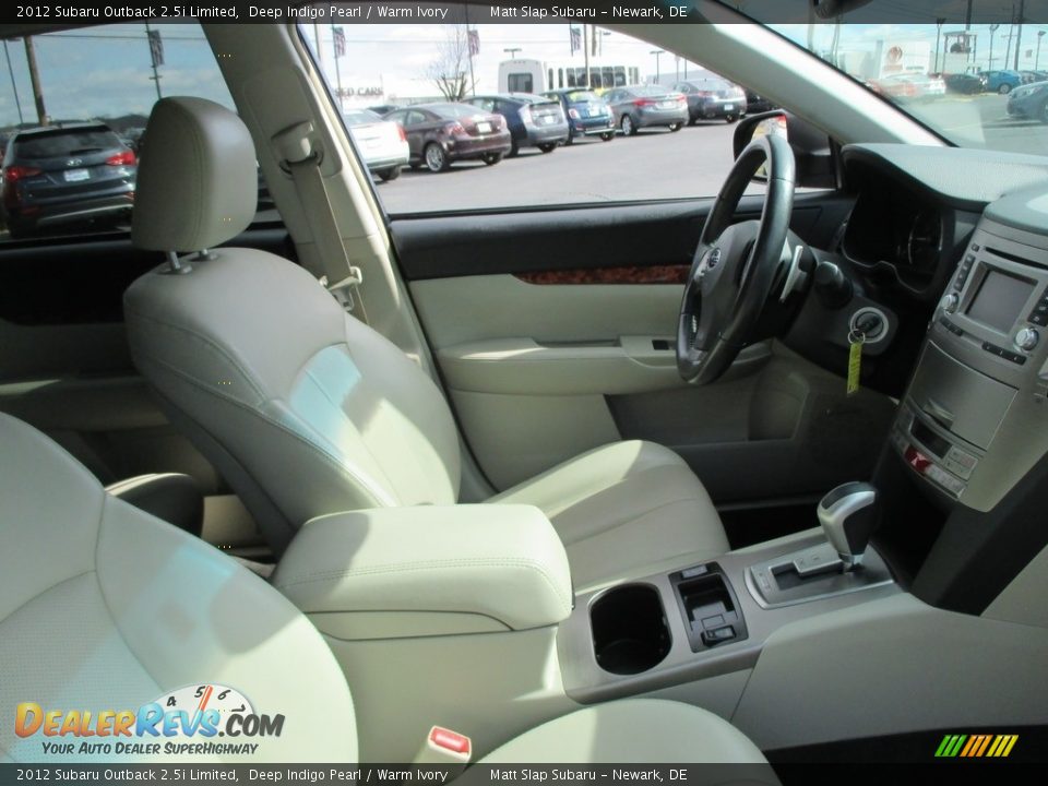 2012 Subaru Outback 2.5i Limited Deep Indigo Pearl / Warm Ivory Photo #17