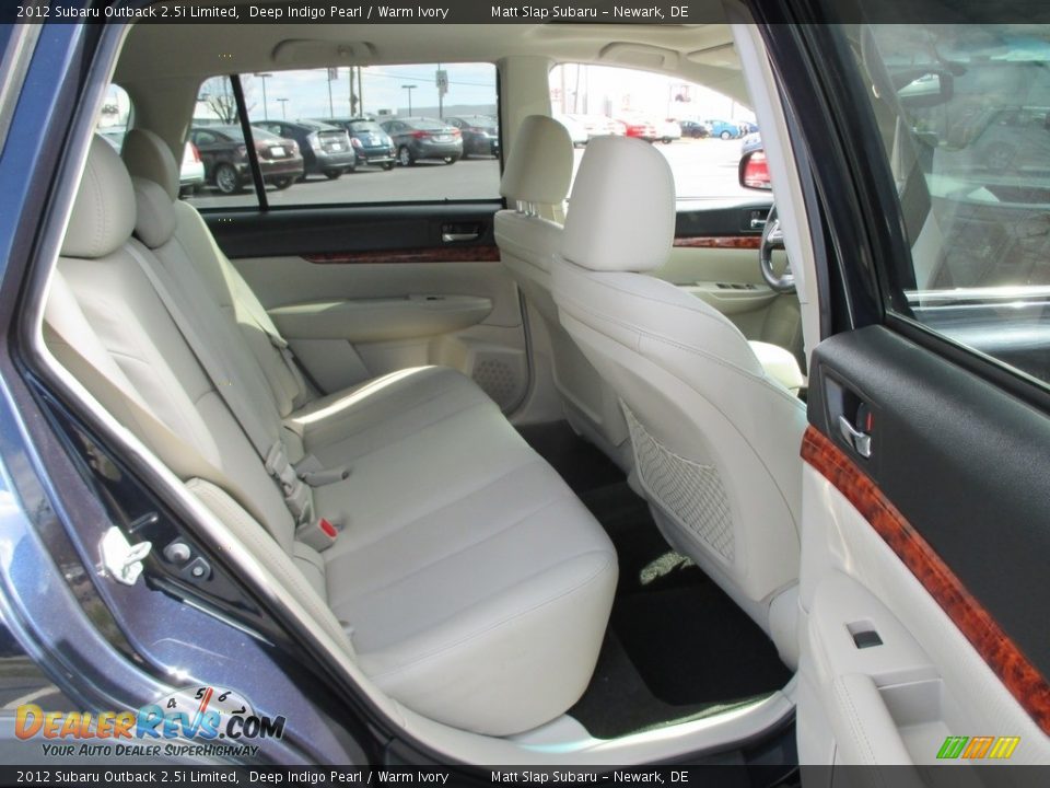 2012 Subaru Outback 2.5i Limited Deep Indigo Pearl / Warm Ivory Photo #19