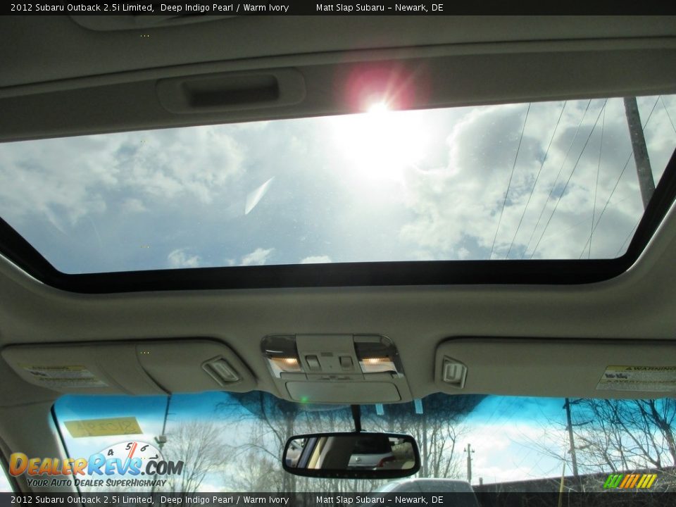 2012 Subaru Outback 2.5i Limited Deep Indigo Pearl / Warm Ivory Photo #21