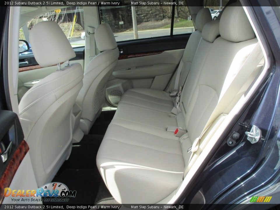 2012 Subaru Outback 2.5i Limited Deep Indigo Pearl / Warm Ivory Photo #22