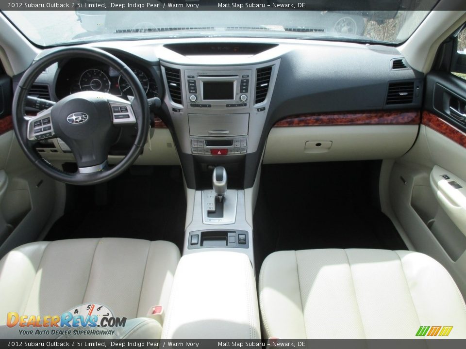 2012 Subaru Outback 2.5i Limited Deep Indigo Pearl / Warm Ivory Photo #25