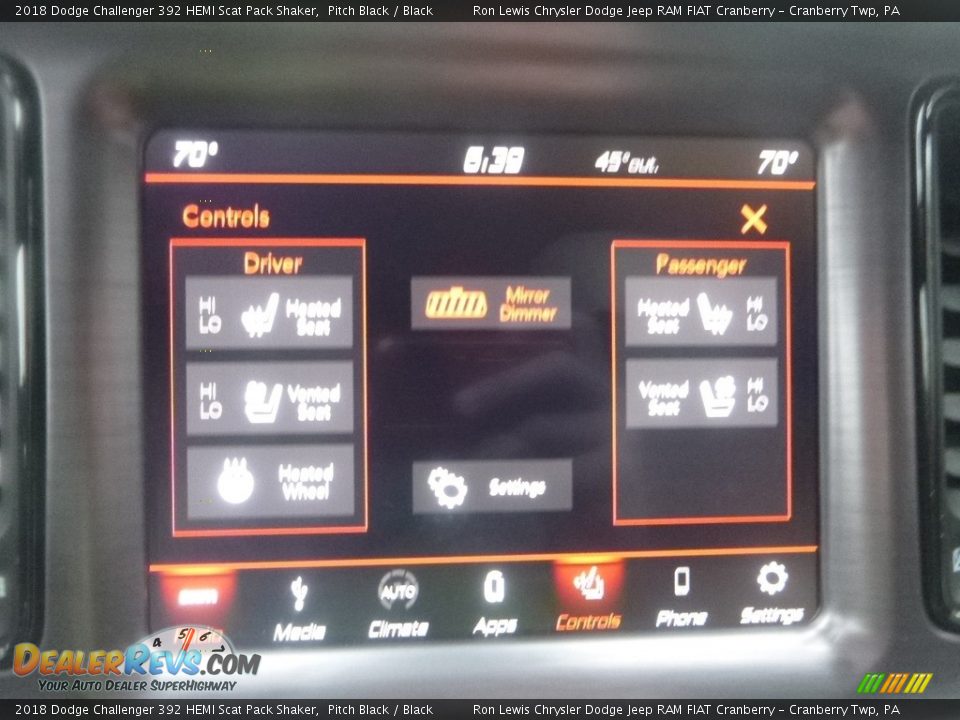 2018 Dodge Challenger 392 HEMI Scat Pack Shaker Pitch Black / Black Photo #18