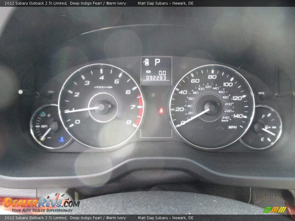 2012 Subaru Outback 2.5i Limited Deep Indigo Pearl / Warm Ivory Photo #28