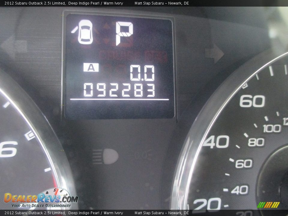2012 Subaru Outback 2.5i Limited Deep Indigo Pearl / Warm Ivory Photo #29